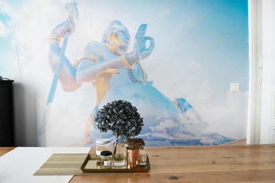 Fototapeta Pan Shiva w świątyni Murdeshwar w pastelowych barwach