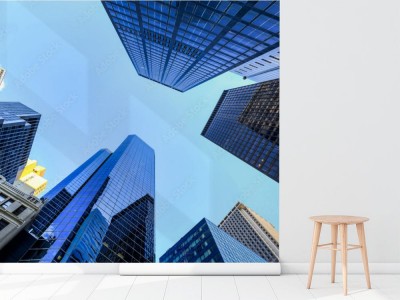 Fototapeta Wieżowce w błękicie  