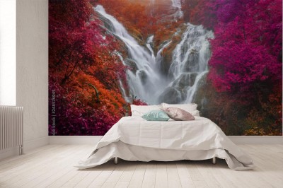 Fototapeta Wodospadem w kształcie serca Umphang