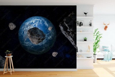 Fototapeta Ziemia i meteoryty