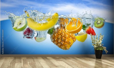 Fototapeta Owoce w wodzie