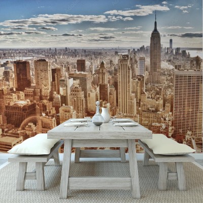 Fototapeta Widok z lotu ptaka NYC 