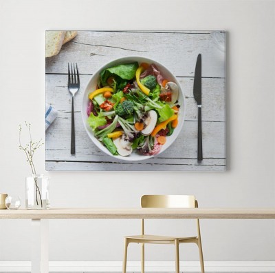 Obraz na płótnie Miska świeżej sałatki