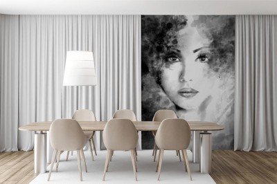 Fototapeta Abstrakcyjny portret pięknej kobiety