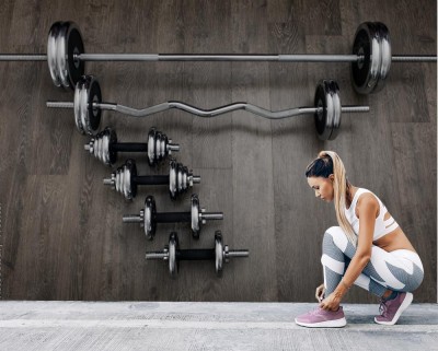 Fototapeta Hantle i sztanga
