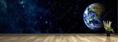 Fototapeta Widok ziemi z księżyca