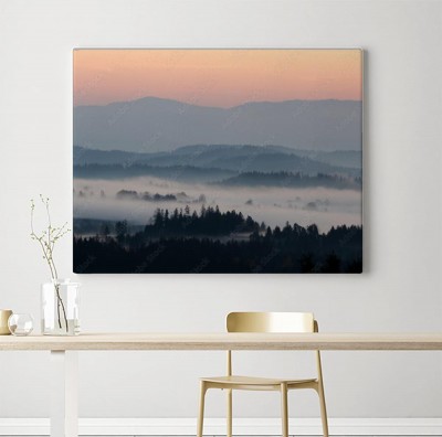 Obraz na płótnie Góry we mgle