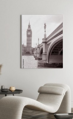 Obraz na płótnie Westminster Bridge i Big Ben w odcieniach sepii