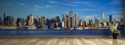 Fototapeta Architektura Manhattanu w Nowym Jorku