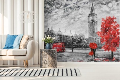 Fototapeta Czerwone punkty Londynu