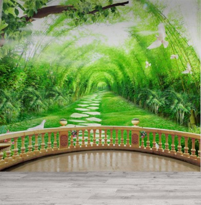 Fototapeta 3D z przepięknym widokiem na park