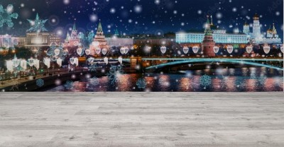 Fototapeta Moskwa w czasie świąt