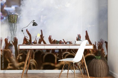 Fototapeta Osoby robiące zdjęcia podczas koncertu