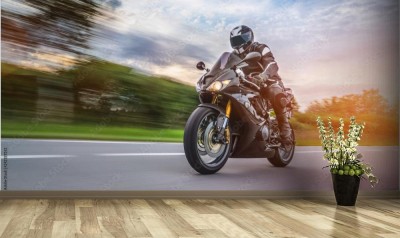 Fototapeta Zabawa na motocyklu