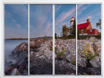 Naklejka na szafę Latarnia morska na klifie