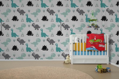 Fototapeta z wzorem dinozaura
