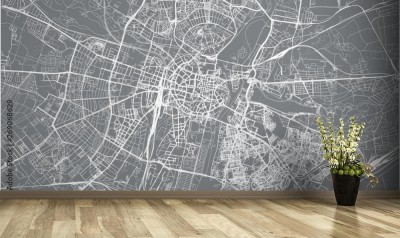 Fototapeta Mapa Poznania