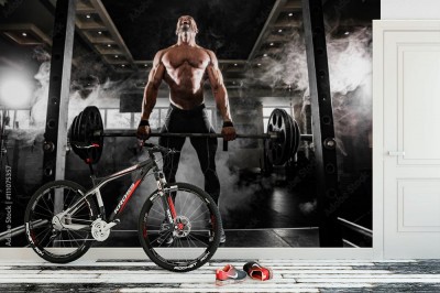 Fototapeta Martwy ciąg na siłowni