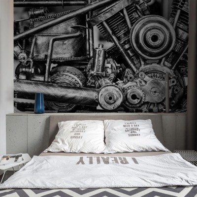 Fototapeta Stary blok silnika motocykla