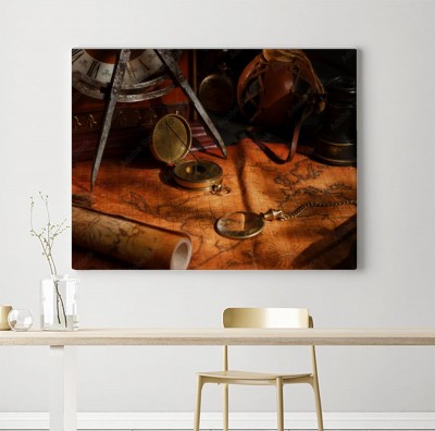 Obraz na płótnie Biurko XIX wiecznego podróżnika