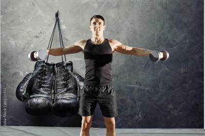 Fototapeta Motyw bokserski w stylu retro