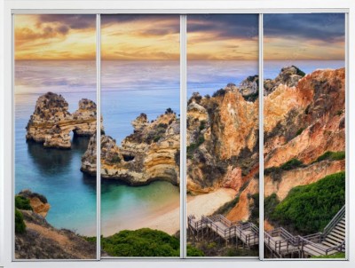 Naklejka na szafę Wschód słońca przy plaży Camilo