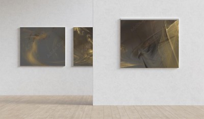 Obraz na płótnie Szaro-żółte pomysłowe tło