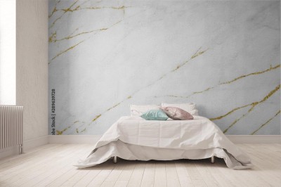 Fototapeta Białe złoto - marmur