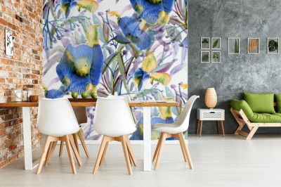 Fototapeta Kwiaty w akwareli