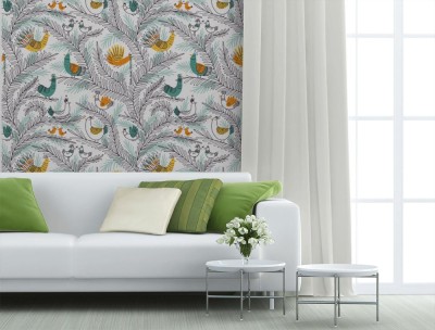 Fototapeta Ptaki na gałązkach tropikalnych