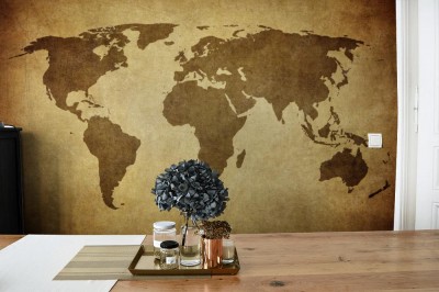 Fototapeta Archiwalne mapy świata