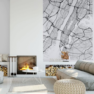 Fototapeta Jasna mapa Manhattanu (Nowy Jork)