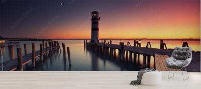 Fototapeta Latarnia morska nad jeziorem