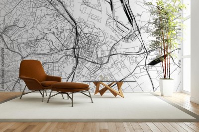 Fototapeta Mapa Gdańska