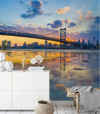 Fototapeta Most Benjamina Franklina w Filadelfii 