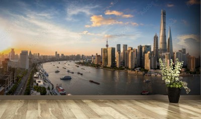 Fototapeta Panorama miasta Szanghaj