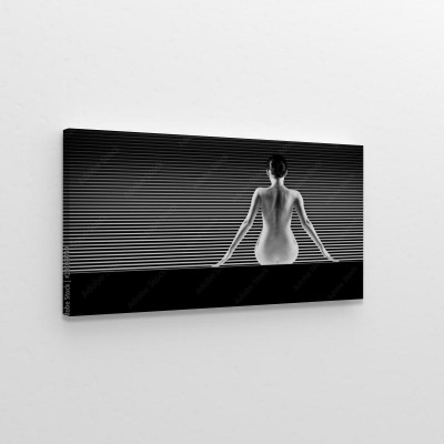 Obrazy do salonu Abstrakcyjna erotyka w czarno-białym wydaniu 