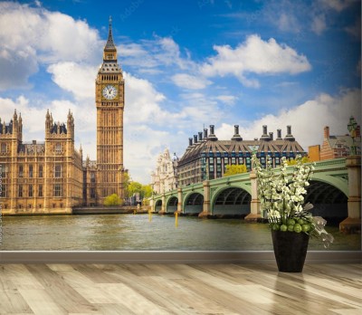 Fototapeta Big Ben i okoliczna architektura Londynu