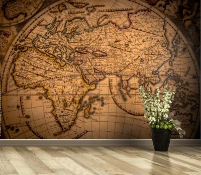 Fototapeta Mapa świata w stylu retro