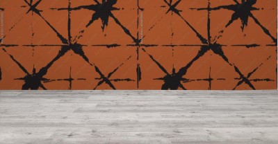 Fototapeta Tradycyjny Japan Tie Dye Ornament Organiczny kimono wektor wzór  Moda azjatycka tkanina akwarela Batik Print, tekstura Wabi Sabi Ikat Geo  Ręcznie malowane Shibori geometryczne bezszwowe tło