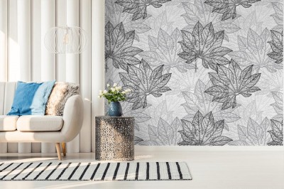 Fototapeta z designerskim wzorem liścia 