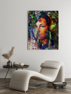 Obraz na płótnie kolorowy portret kobiety