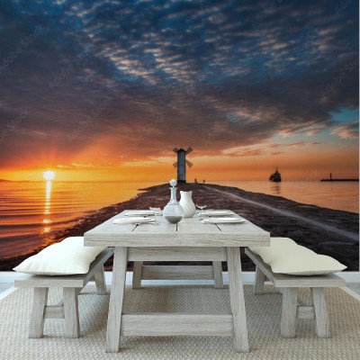 Fototapeta Zachód słońca nad morzem