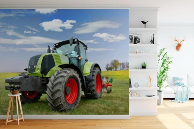 Fototapeta Zielony traktor