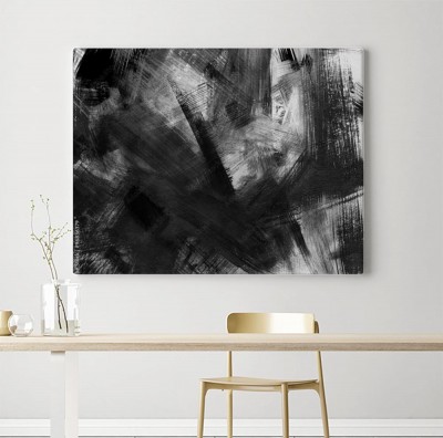 Obraz na płótnie Abstrakcyjne tło malowane w czerni i bieli