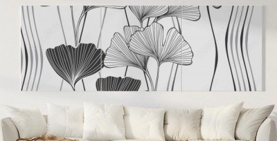 Obraz na płótnie Jednolite monochromatyczne tło kwiatowe