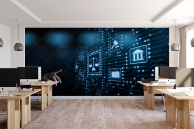 Fototapeta Interaktywny prawnik