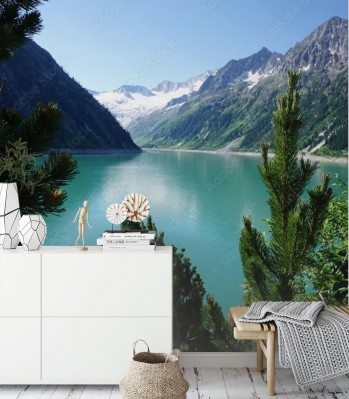 Fototapeta Krajobraz górskiego jeziora