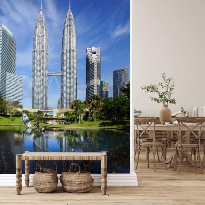Fototapeta Malezyjskie bliźniacze wierze w Kuala Lumpur