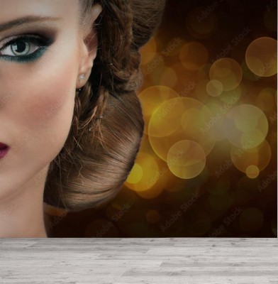 Fototapeta Złote hipnotyzujące spojrzenie